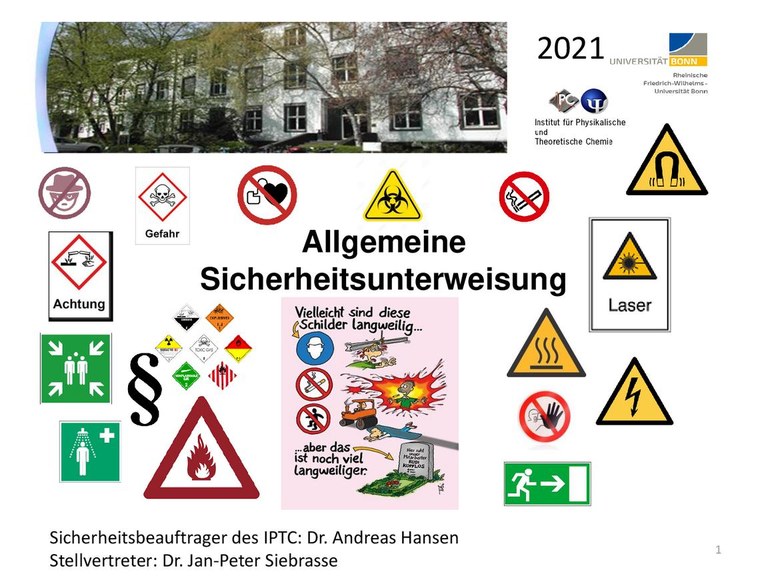 Sicherheitsunterweisung 2021