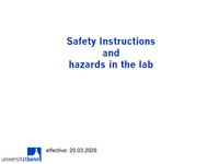 Safety instructions for Sokolowski group